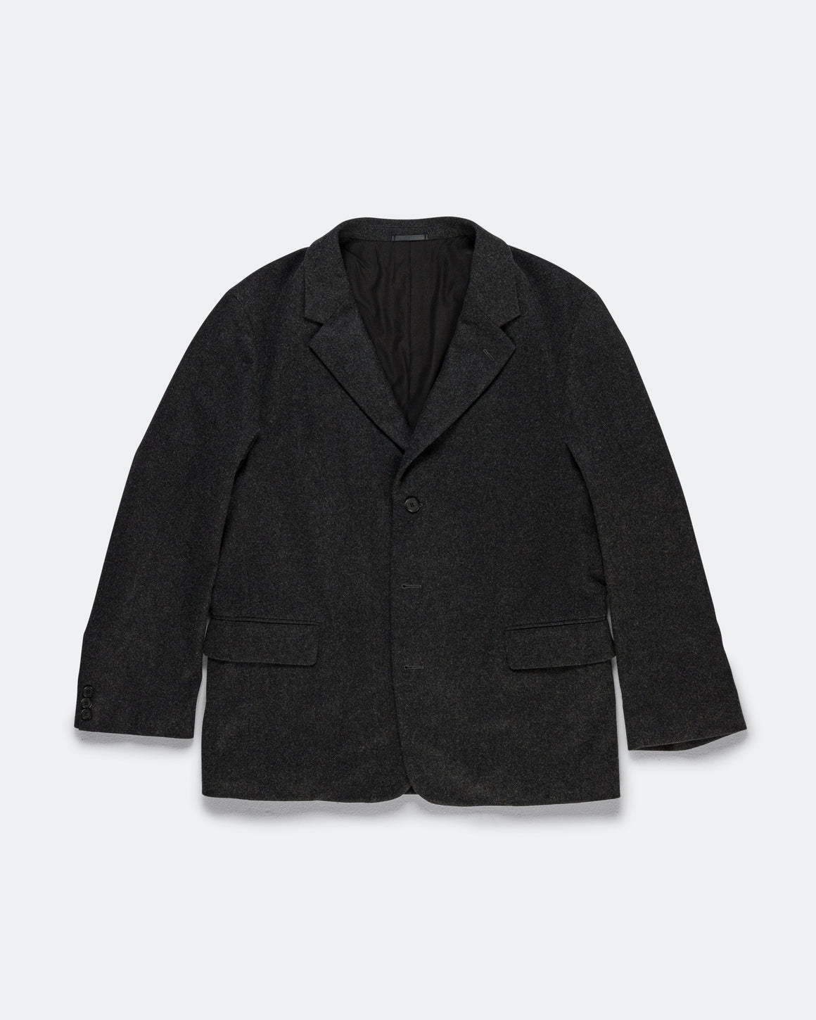 A.PRESSE - Wool Flannel Jacket - Charcoal - UP THERE
