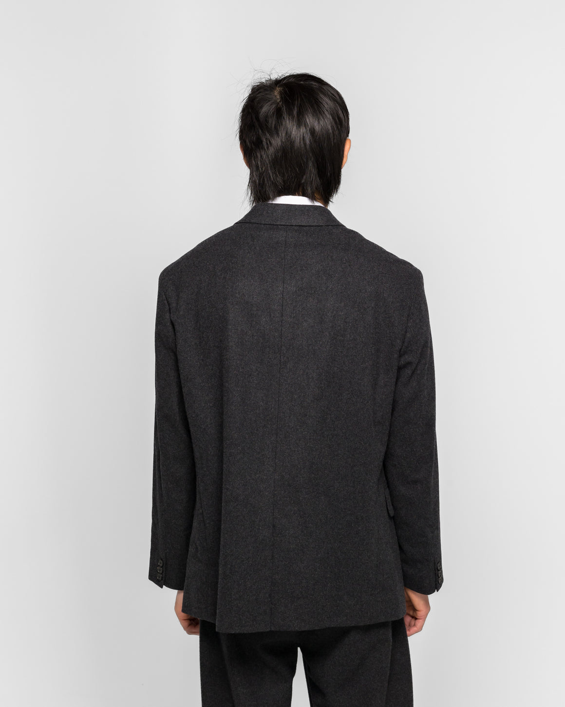 A.PRESSE - Wool Flannel Jacket - Charcoal - UP THERE