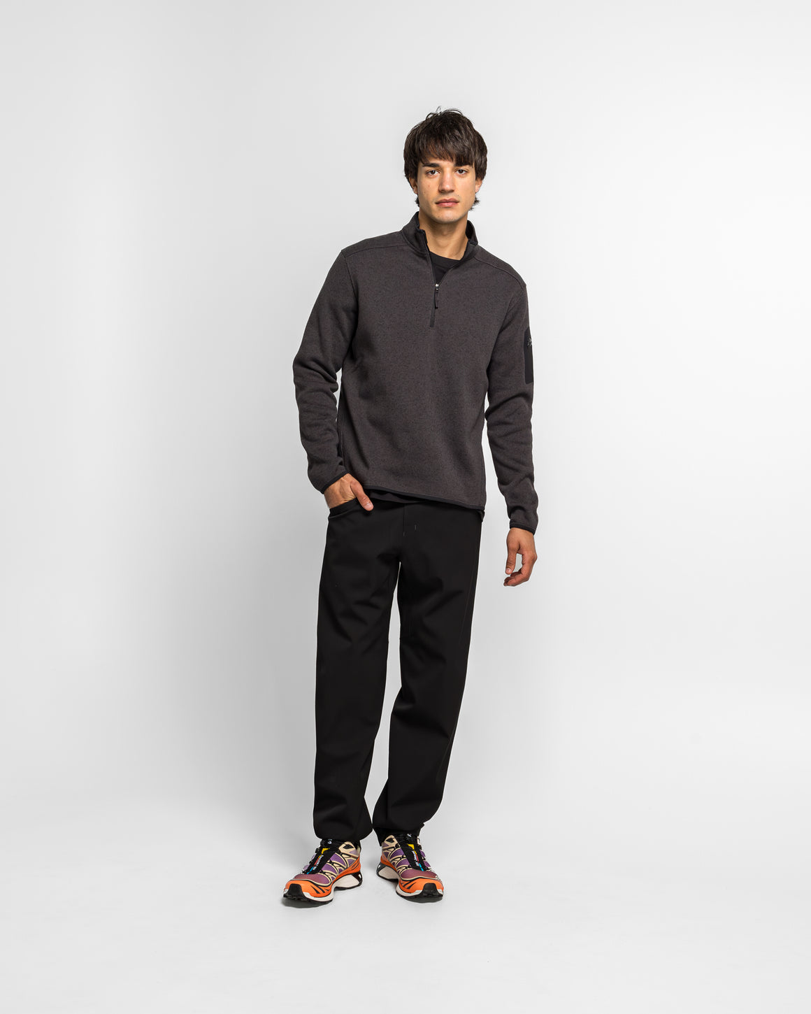 Arc'Teryx - Covert 1/2 Zip - Black Heather II - UP THERE