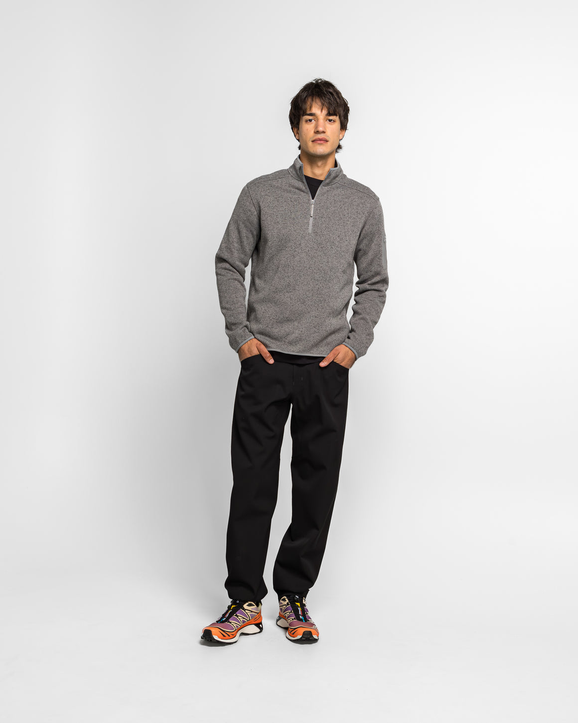 Arc'Teryx - Covert 1/2 Zip - Cloud Heather/Void - UP THERE