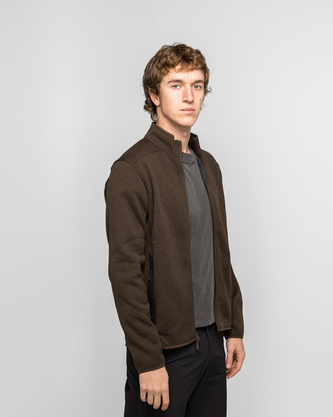 Arc'Teryx - Covert Cardigan - Carob Heather/Black - UP THERE