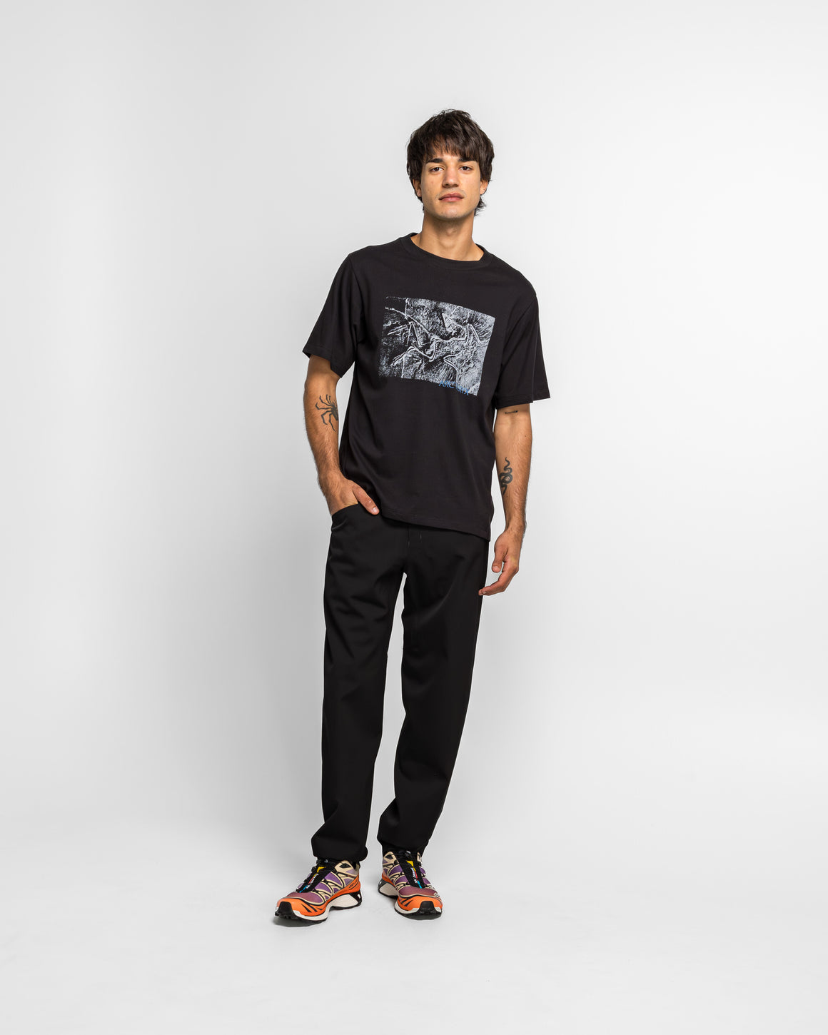 Arc'Teryx - Kragg Cotton Lithographica SS - Black - UP THERE
