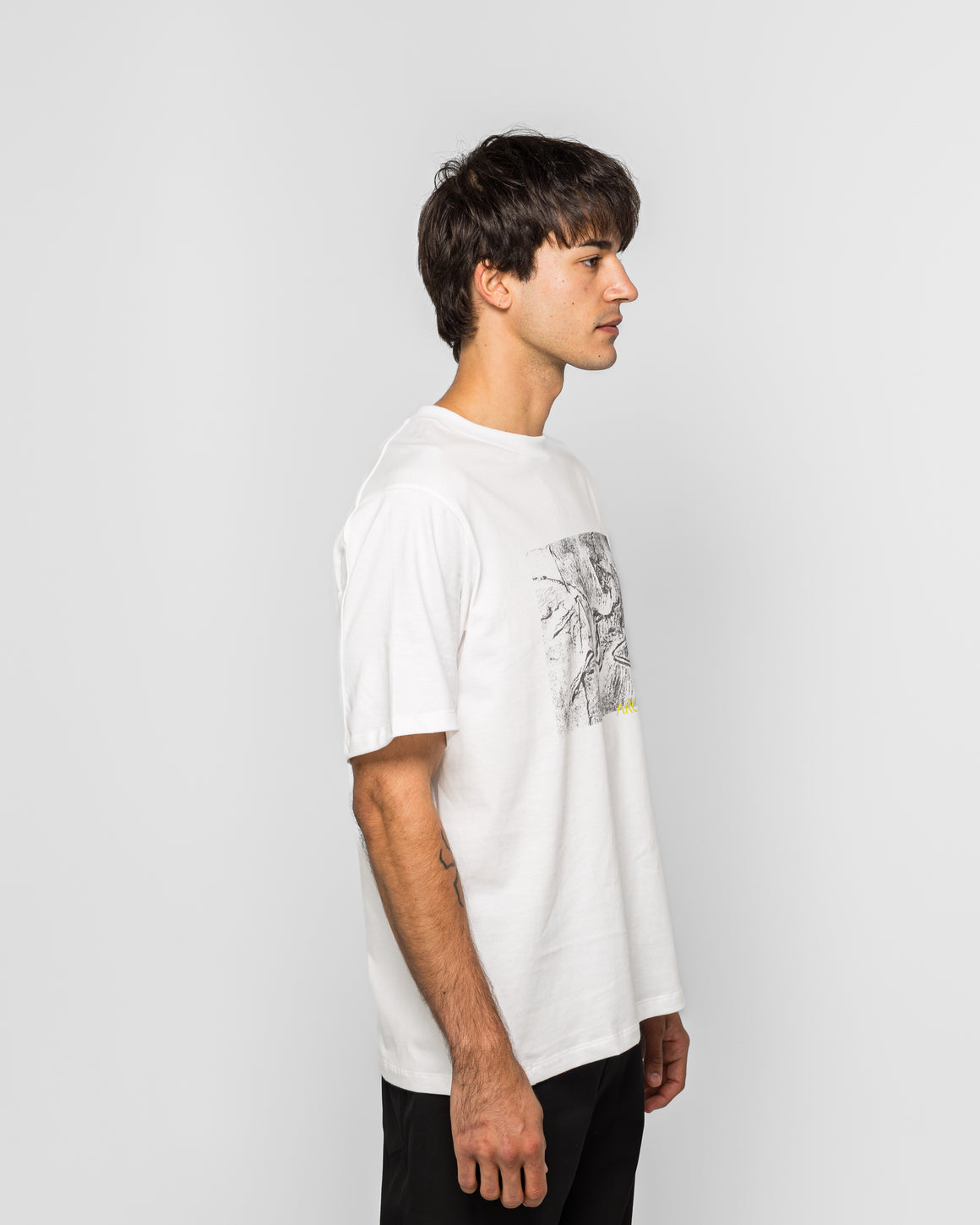 Arc'Teryx - Kragg Cotton Lithographica SS - White Light - UP THERE