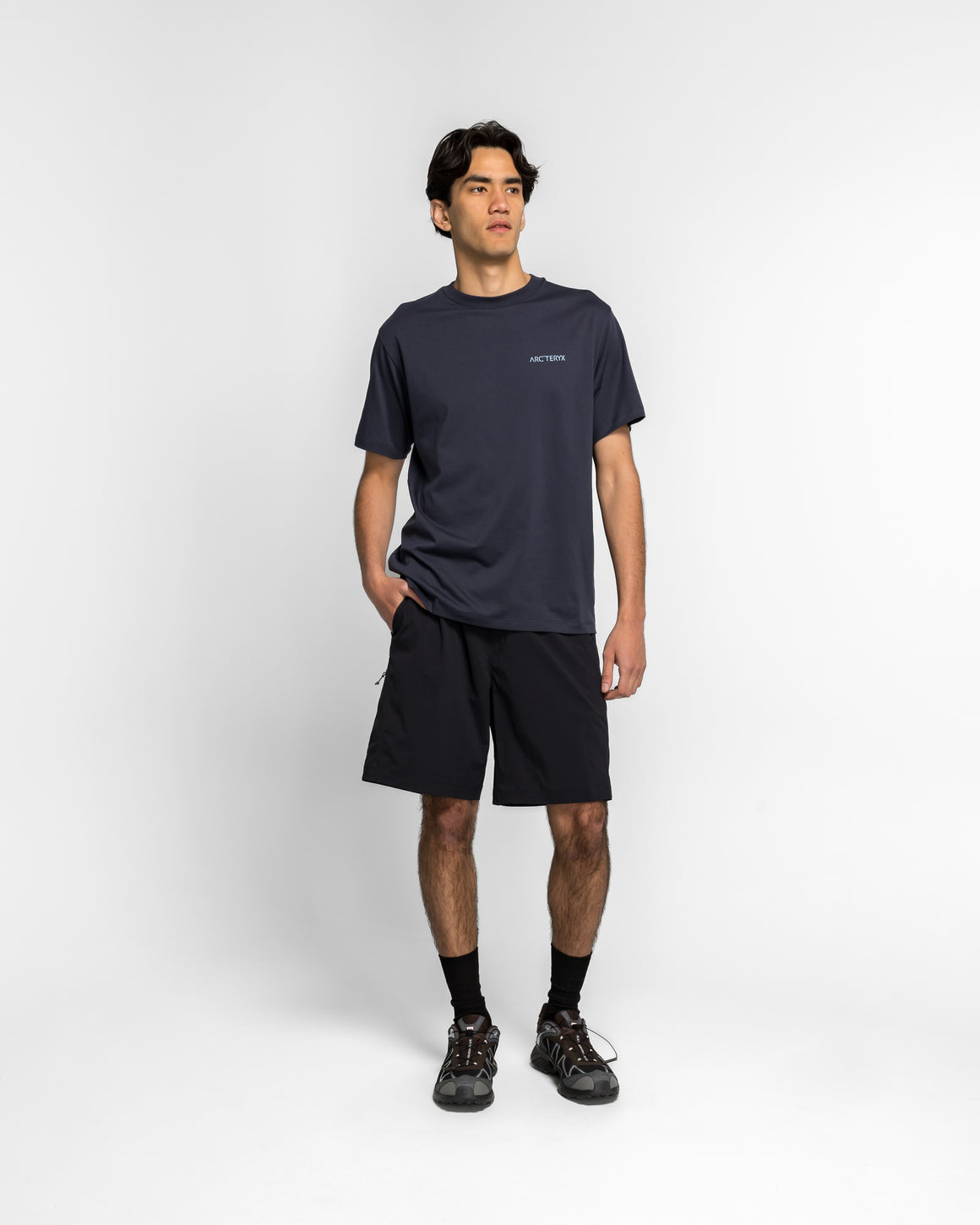 Arc'Teryx - Kragg SL Cotton Blurred Bird SS - Black Sapphire - UP THERE