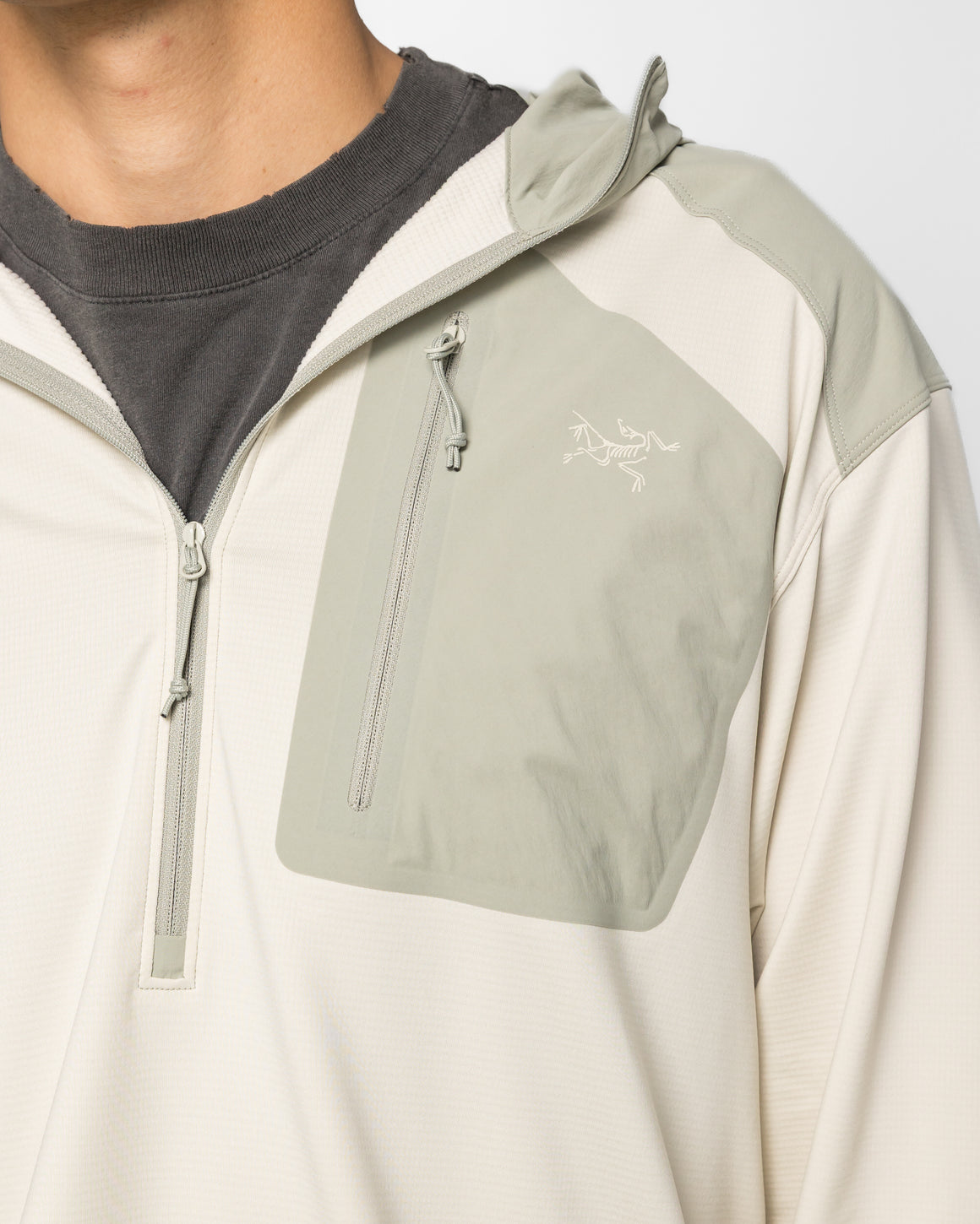 Arc'Teryx - Mens Konseal SL Pullover Hoody - Sea Salt/Habitat - UP THERE