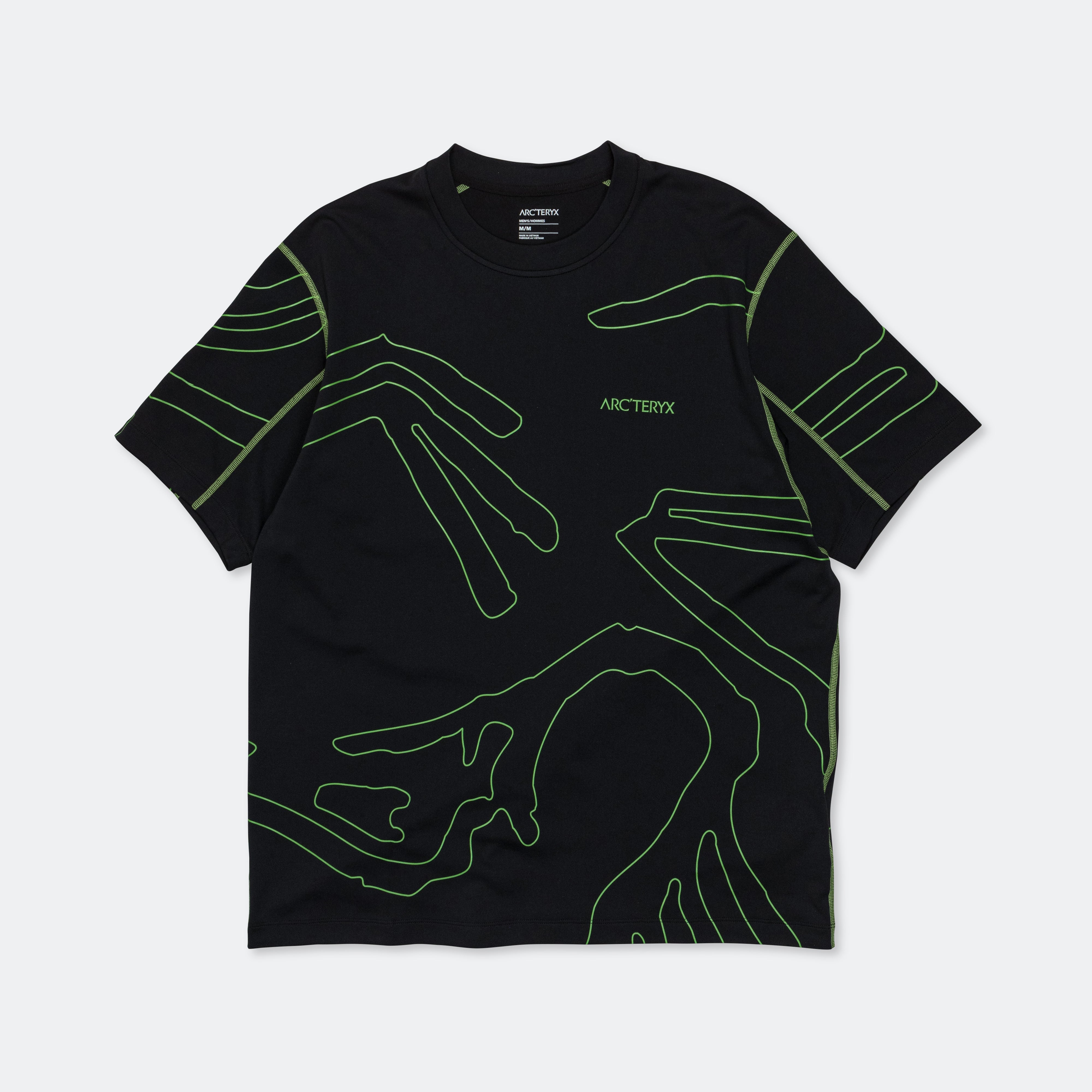 Arc'teryx System_A Copal SS Grotto Line Tee - Black | UP THERE