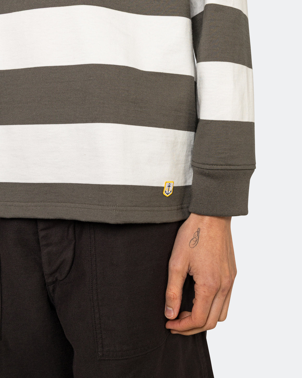 Armor Lux - Heritage Mariniere LS T-Shirt - Chimera Green/Milk - UP THERE