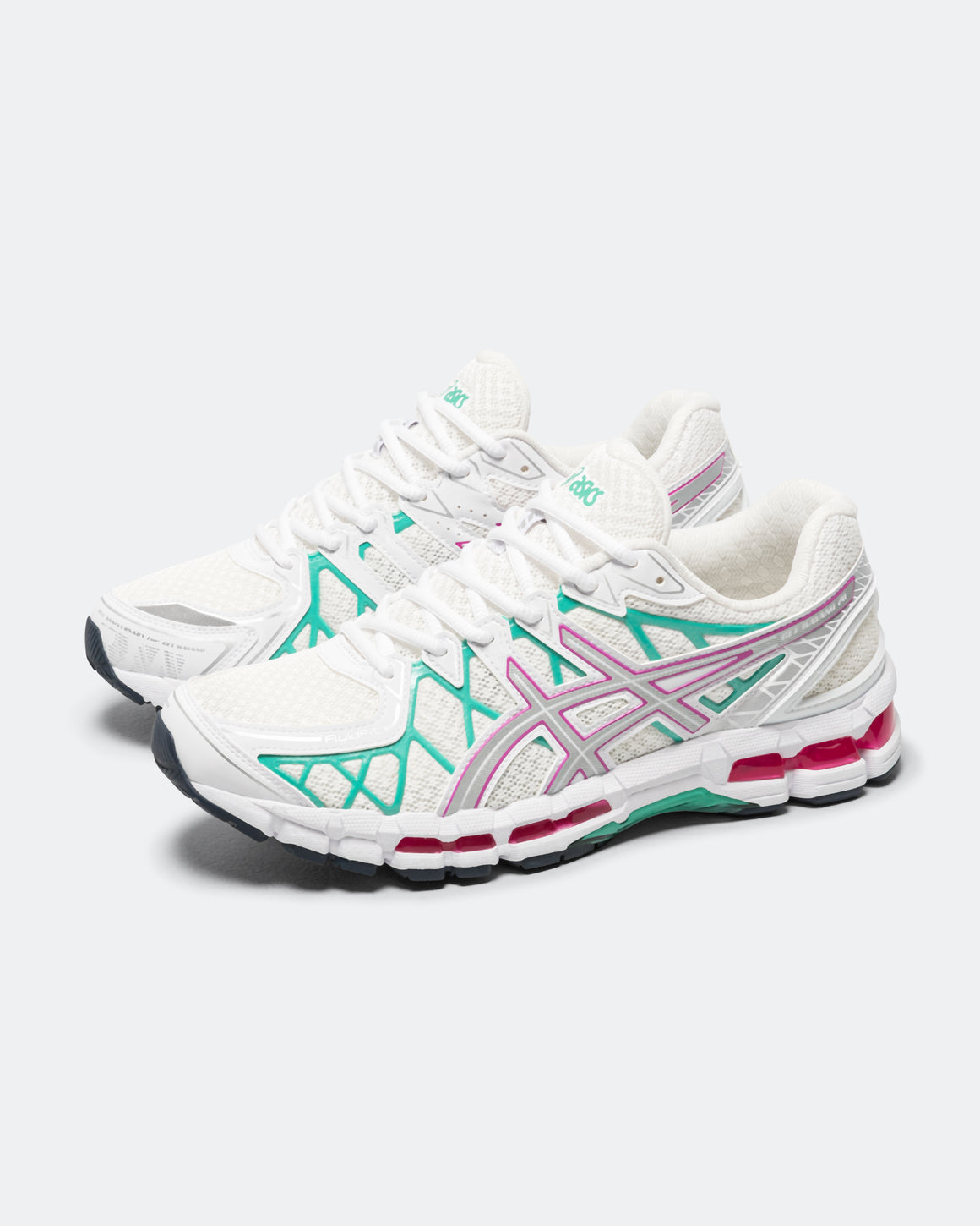 Asics - GEL-Kayano 20 - White/Aurora Green - UP THERE