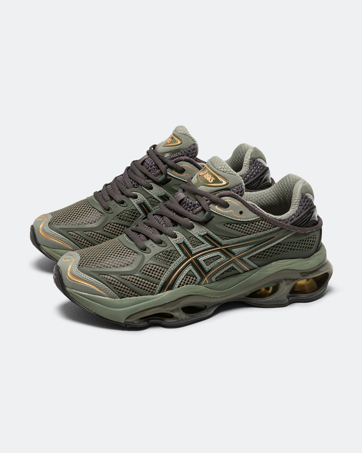 Asics - GEL-Kinetic 2.0 - Obsidian Grey/Olive Canvas - UP THERE