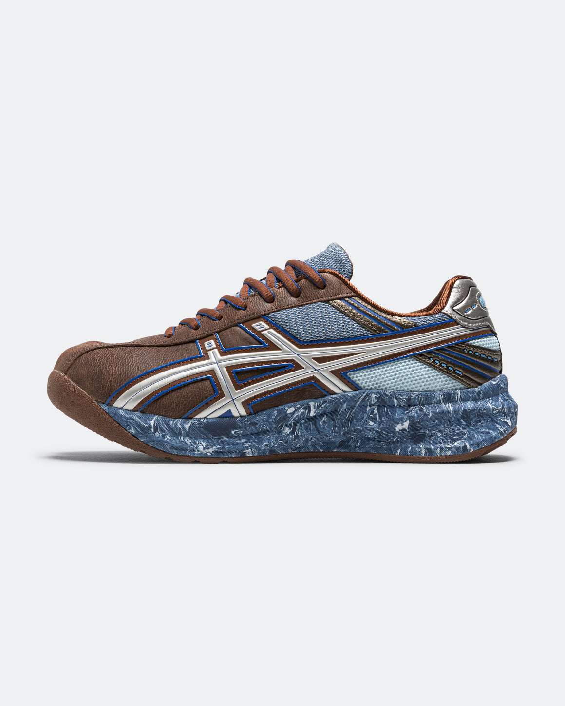 Asics - Womens LSAYA FF II - Reddish Brown/Asics Blue - UP THERE