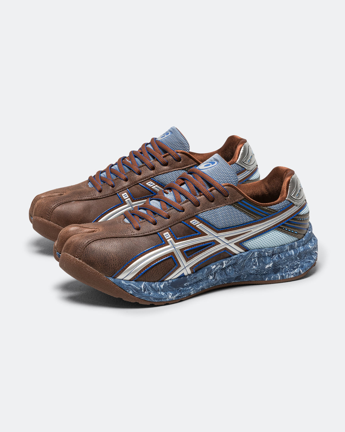 Asics - Womens LSAYA FF II - Reddish Brown/Asics Blue - UP THERE