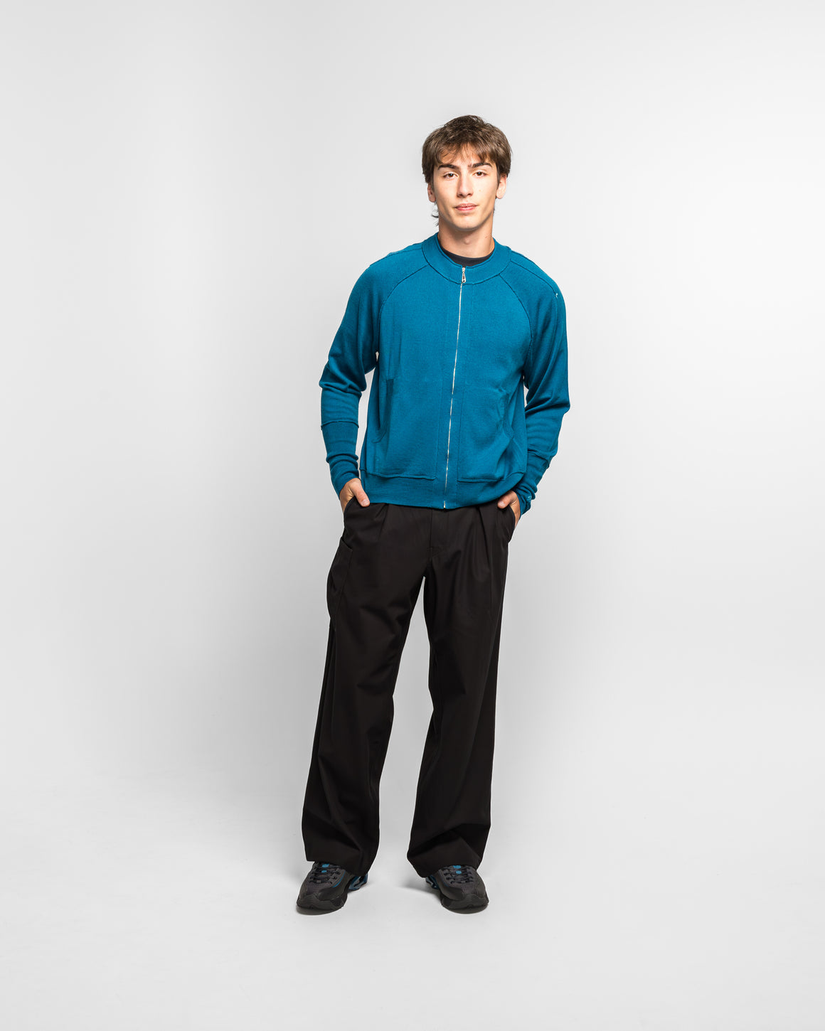 Asics - Oxalidac Knit Cardigan - Ink Blue - UP THERE