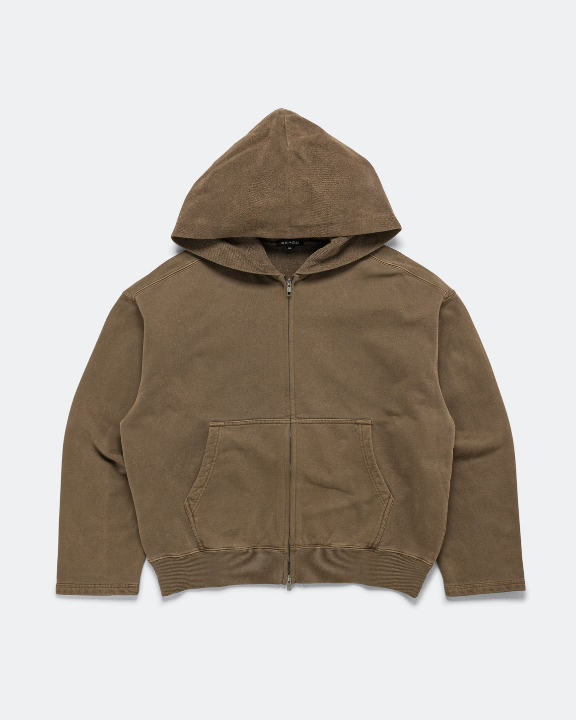 Beach Brains - Bomber Hoodie - Brown - UP THERE