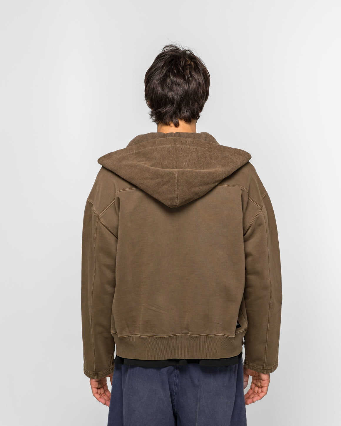 Beach Brains - Bomber Hoodie - Brown - UP THERE