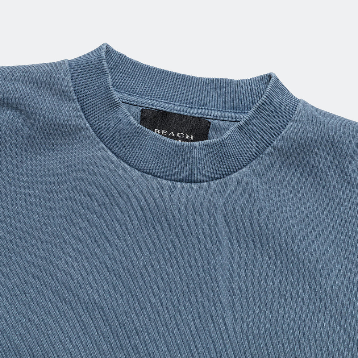 Beach Brains - Boxy Tee - Steel Blue - UP THERE