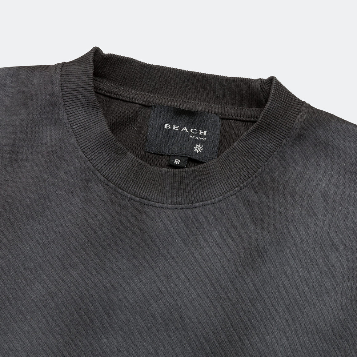 Beach Brains - Boxy Tee - Sun Faded Black - UP THERE