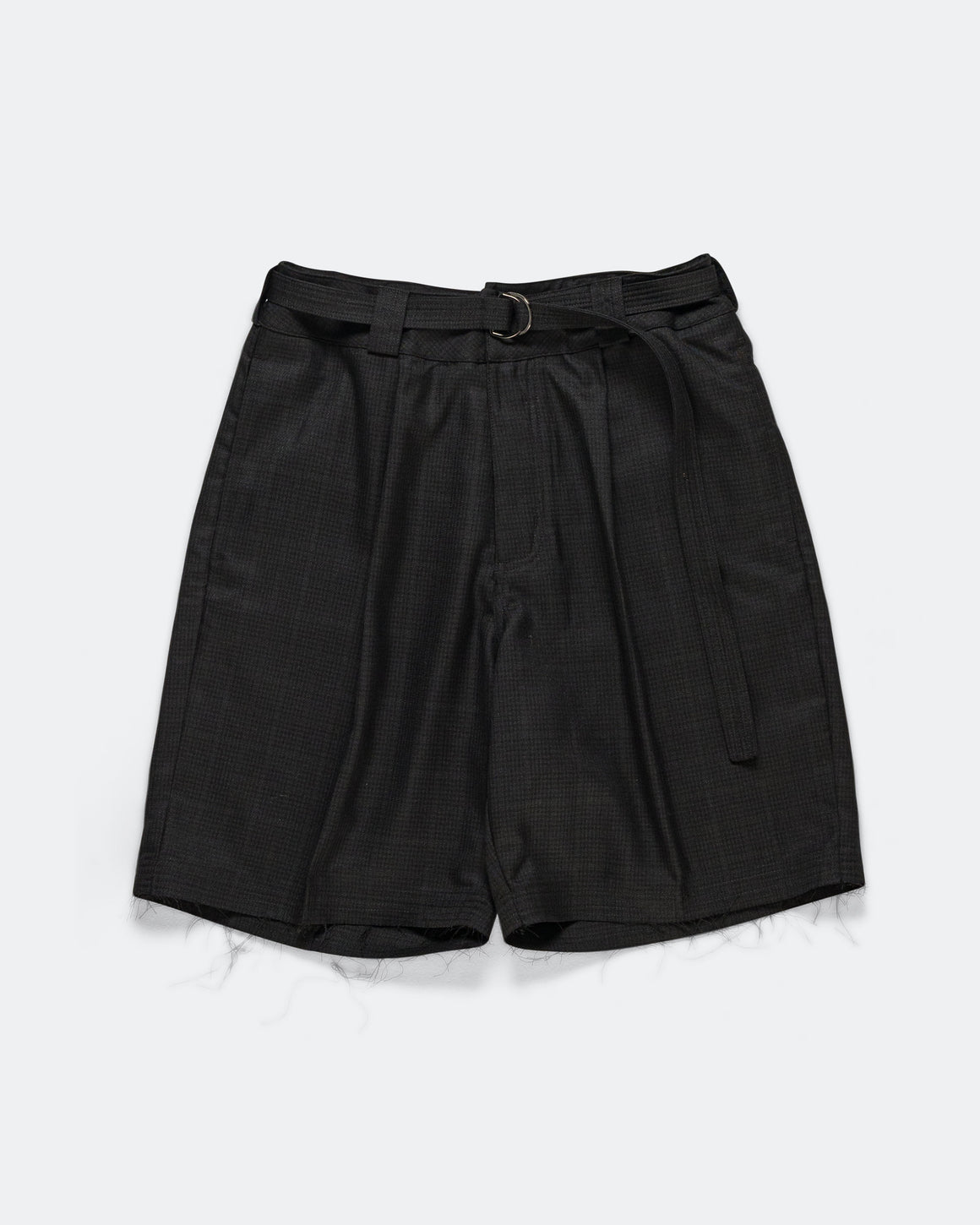 Beach Brains - Cut Short - Black Plaid - UP THERE