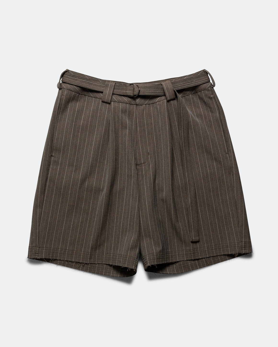 Beach Brains - Cut Short - Brown Pinstripe - UP THERE