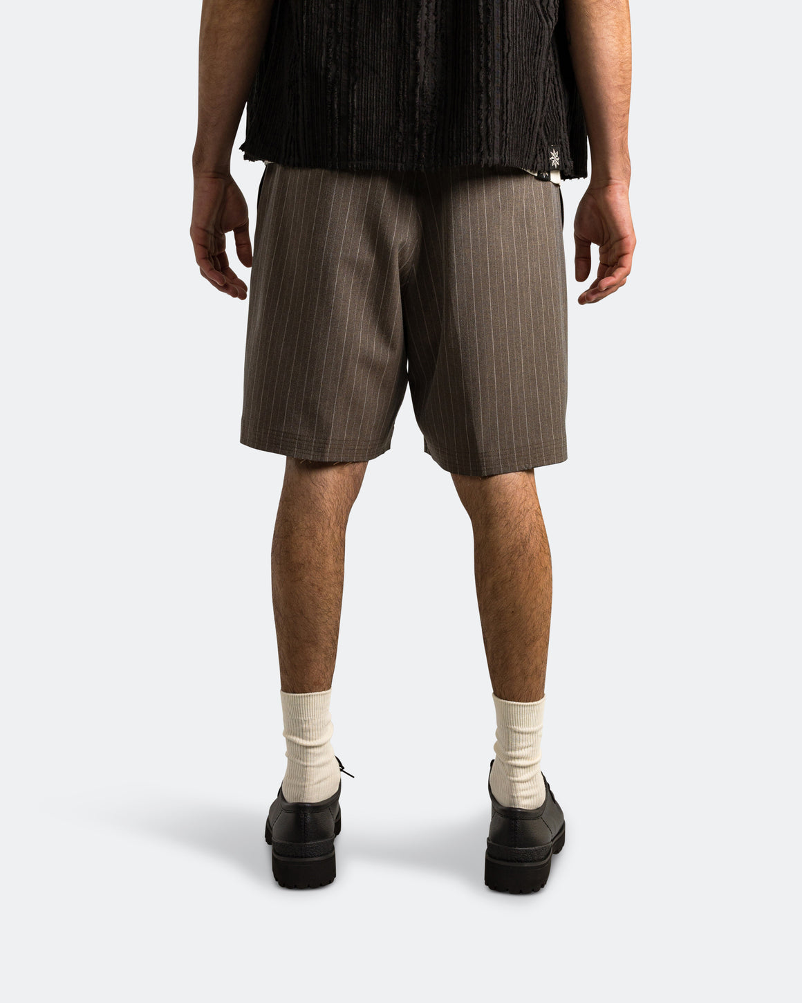 Beach Brains - Cut Short - Brown Pinstripe - UP THERE