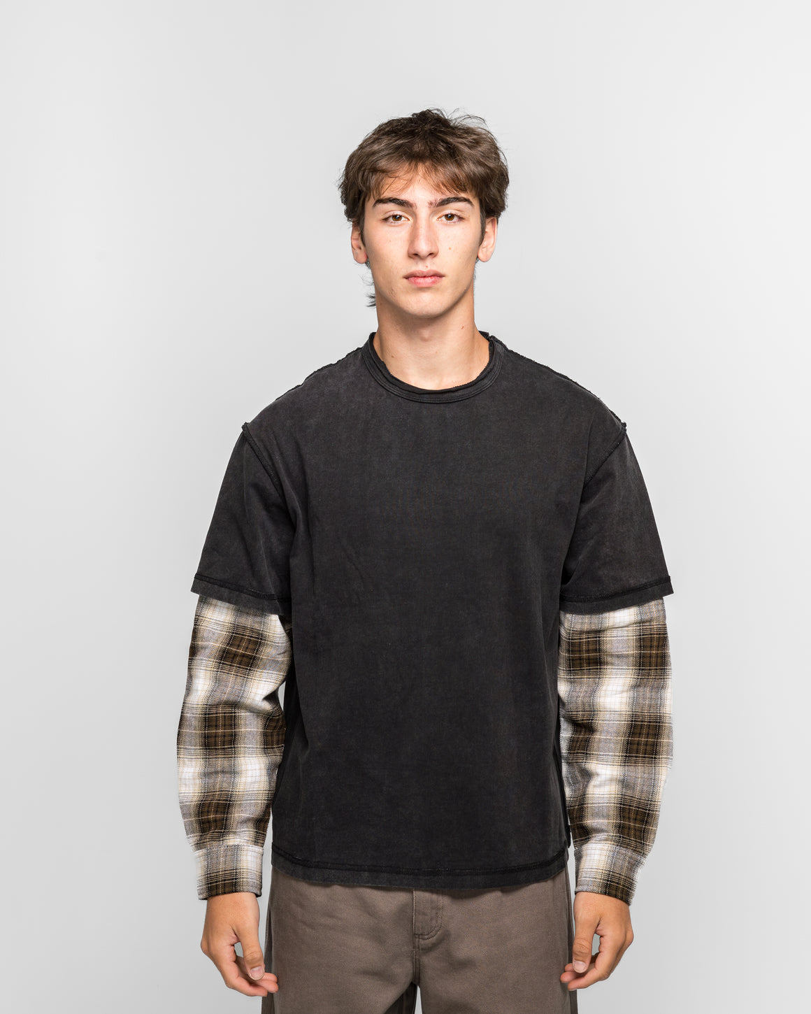 Beach Brains - Deadend Shirt - Black/Brown - UP THERE