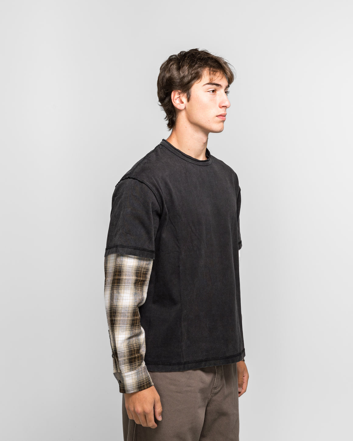 Beach Brains - Deadend Shirt - Black/Brown - UP THERE