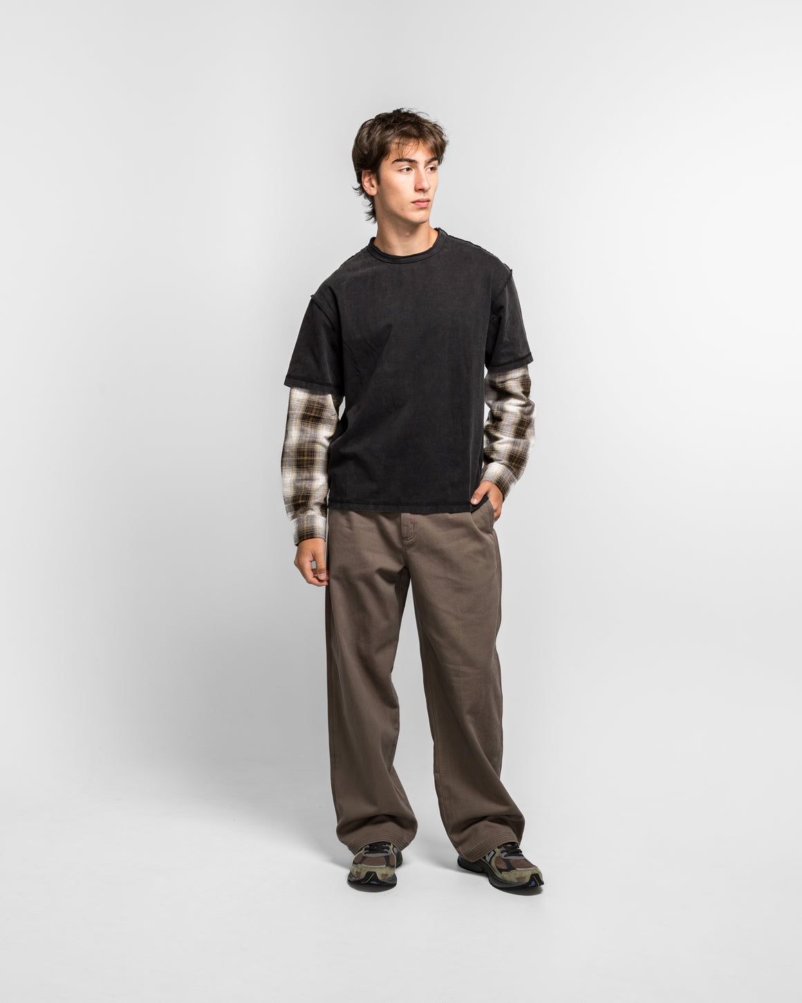 Beach Brains - Deadend Shirt - Black/Brown - UP THERE