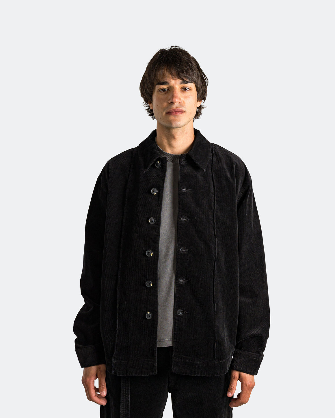 Beach Brains - Float Overshirt - Vintage Black - UP THERE