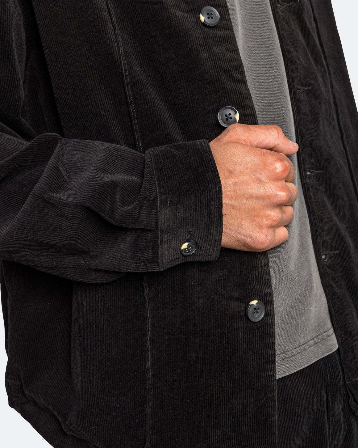 Beach Brains - Float Overshirt - Vintage Black - UP THERE