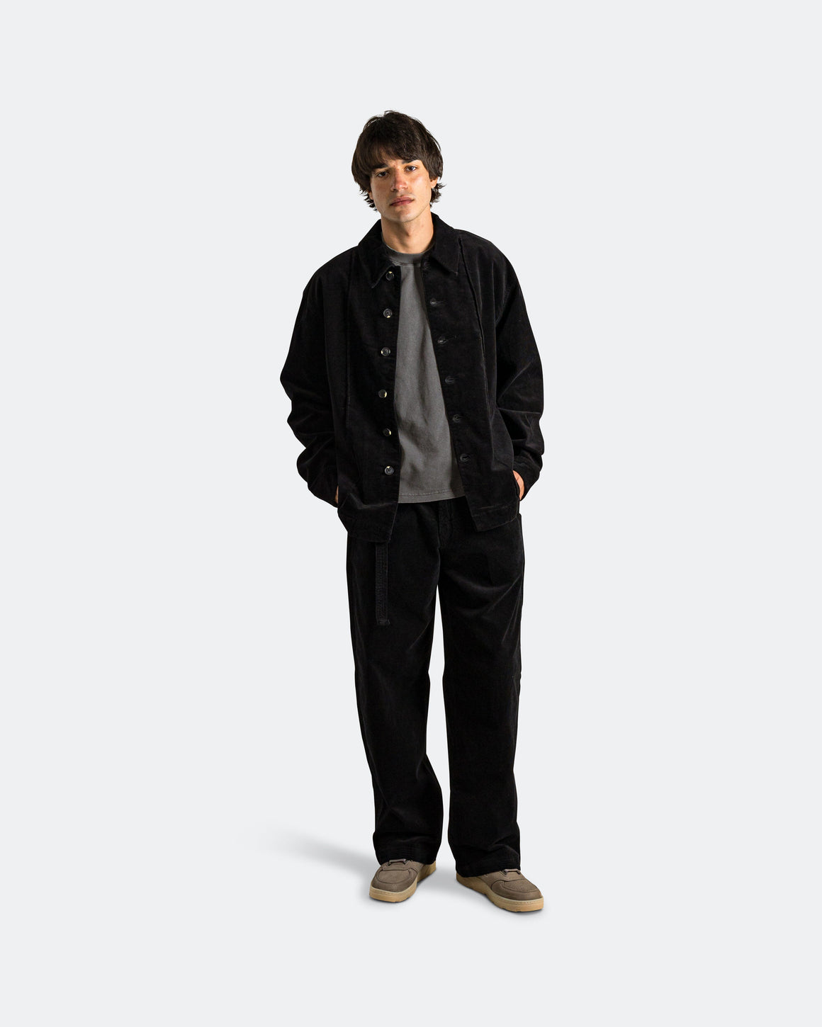 Beach Brains - Float Overshirt - Vintage Black - UP THERE