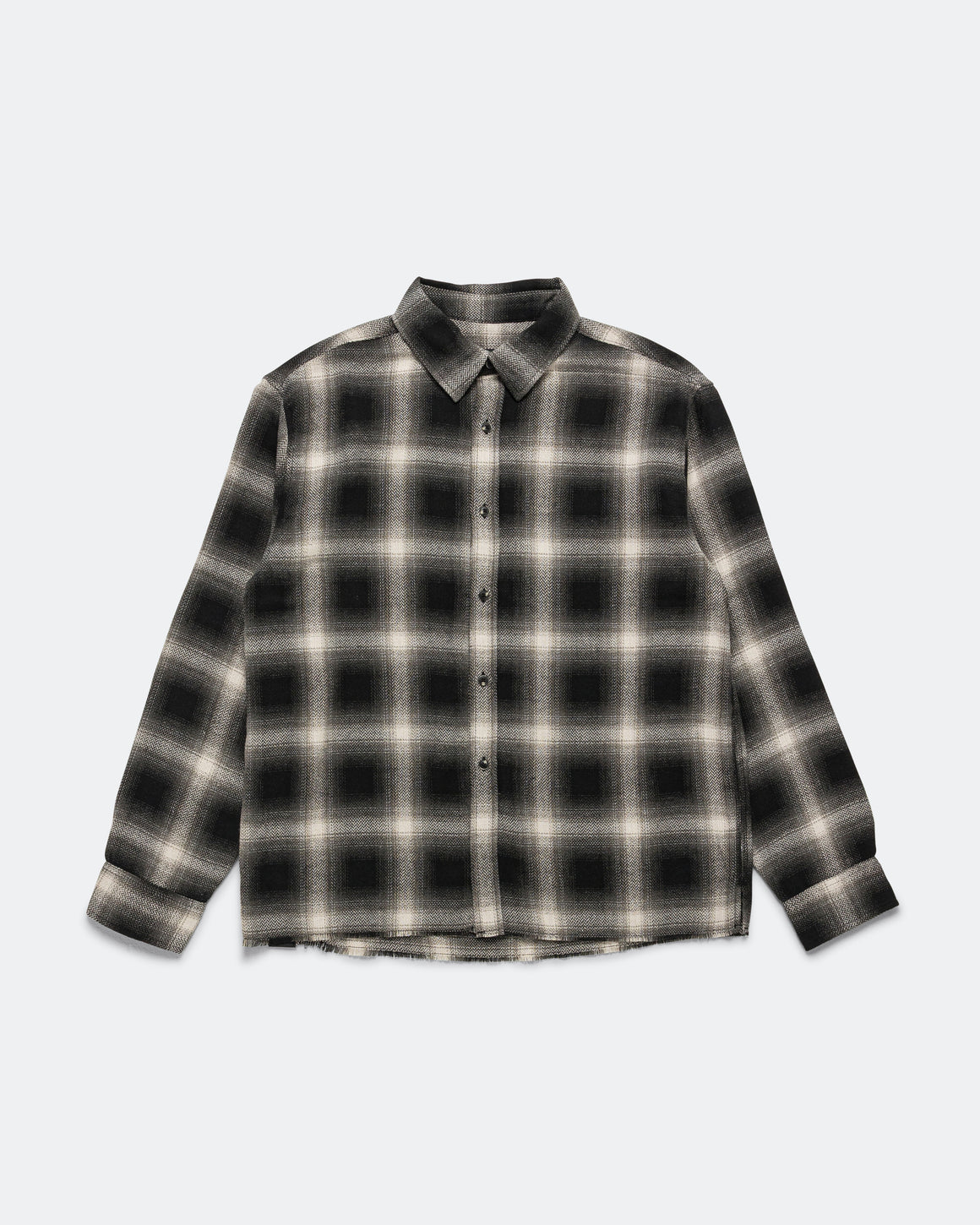 Beach Brains - Hold LS Shirt - Black Plaid - UP THERE