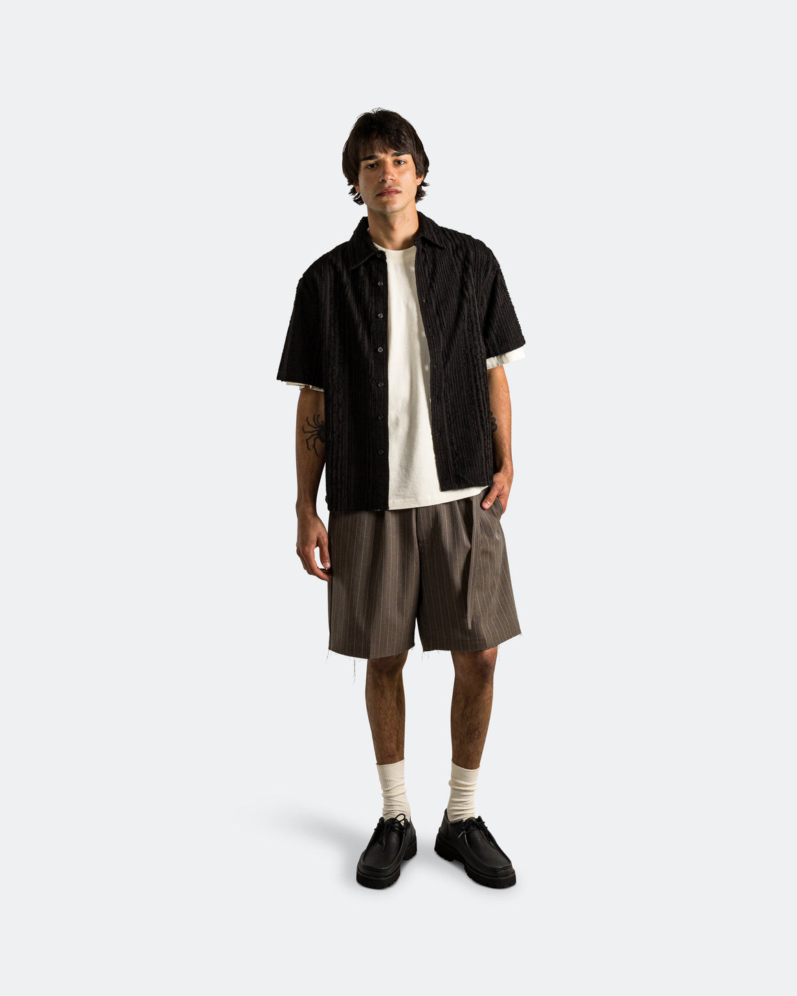 Beach Brains - Hold SS Shirt - Black Tux - UP THERE