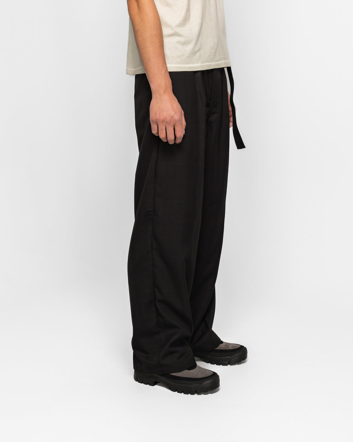 Beach Brains - Limit Trouser  - Black Plaid - UP THERE