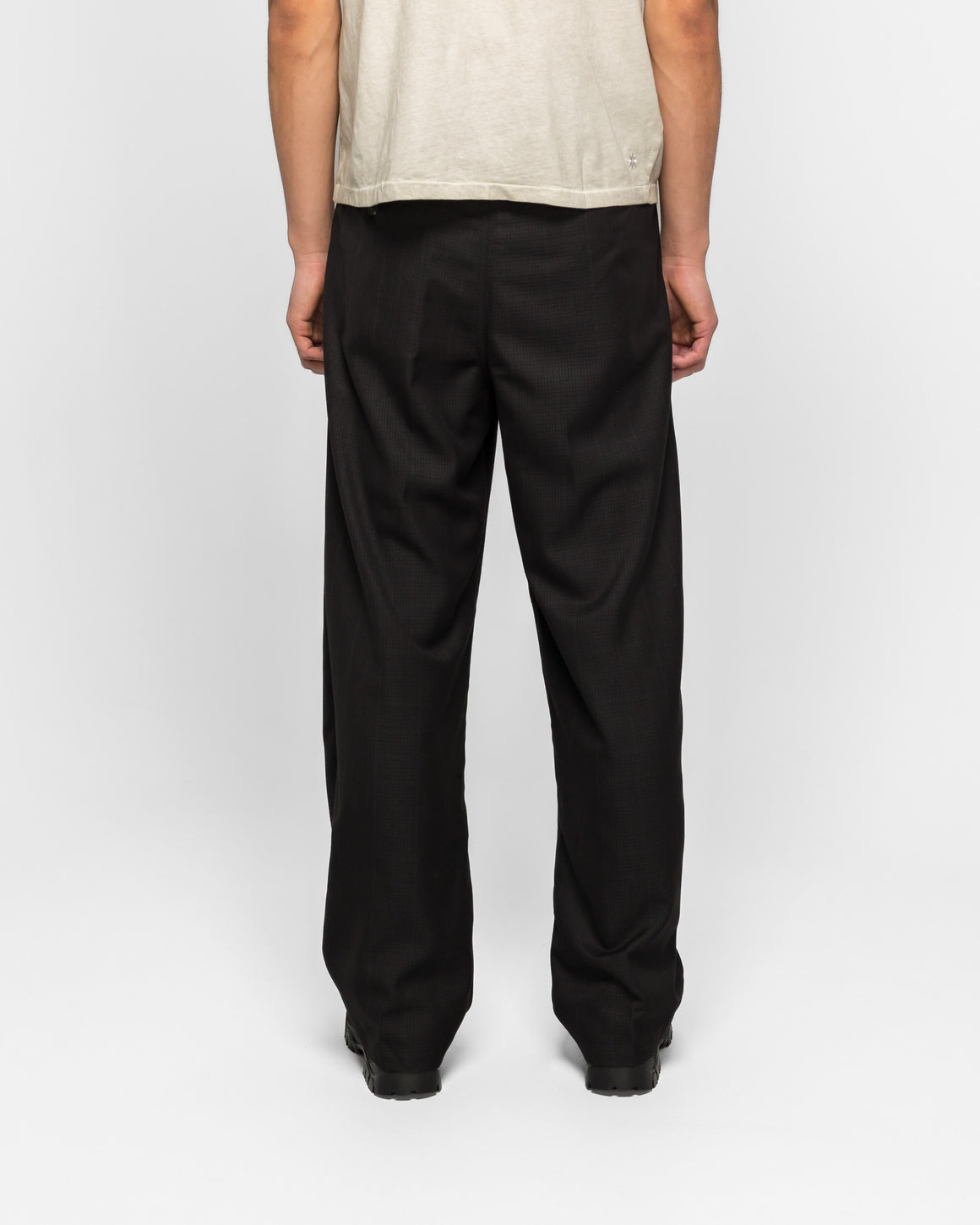 Beach Brains - Limit Trouser  - Black Plaid - UP THERE