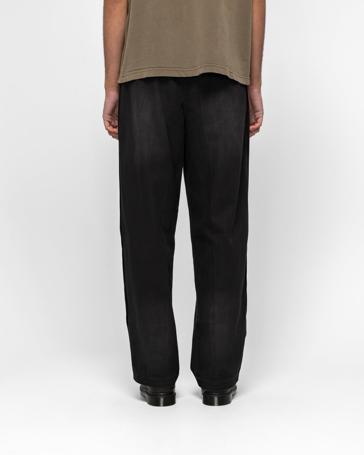 Beach Brains - Pleated Work Pant  - Black Herringbone - UP THERE