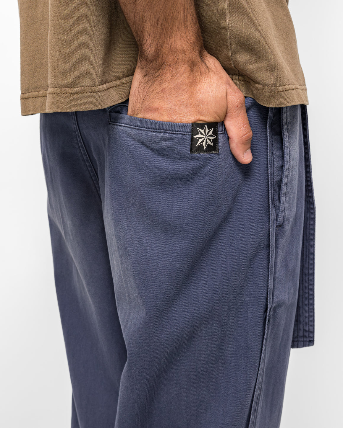 Beach Brains - Pleated Work Pant - Navy - UP THERE