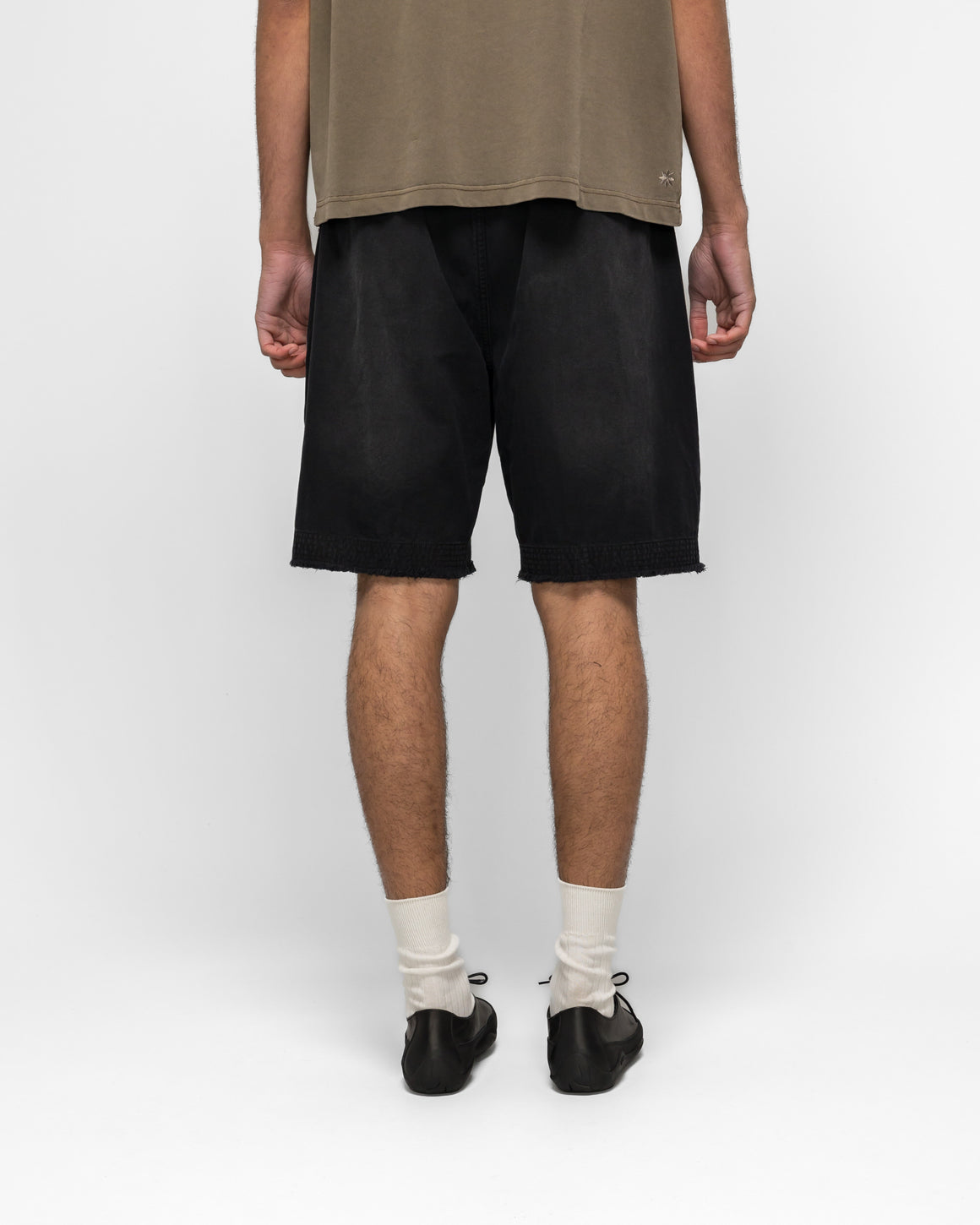 Beach Brains - Pleated Work Short  - Black - UP THERE