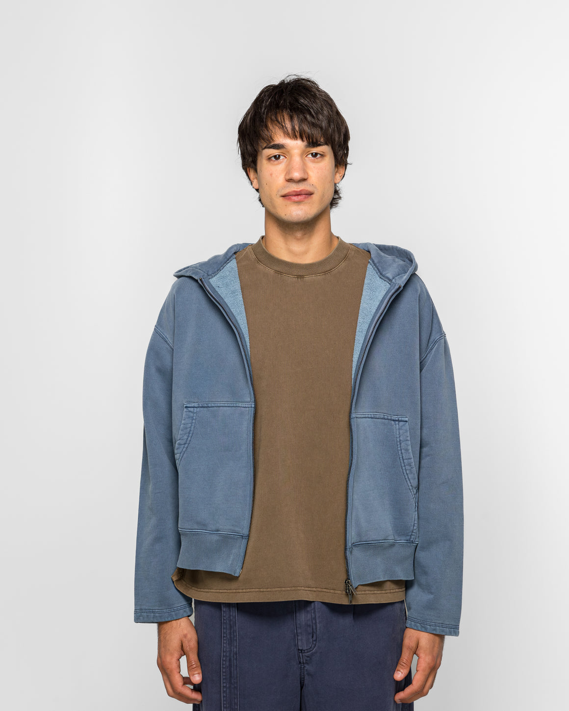 Beach Brains - Tour Zip Hood - Indigo - UP THERE