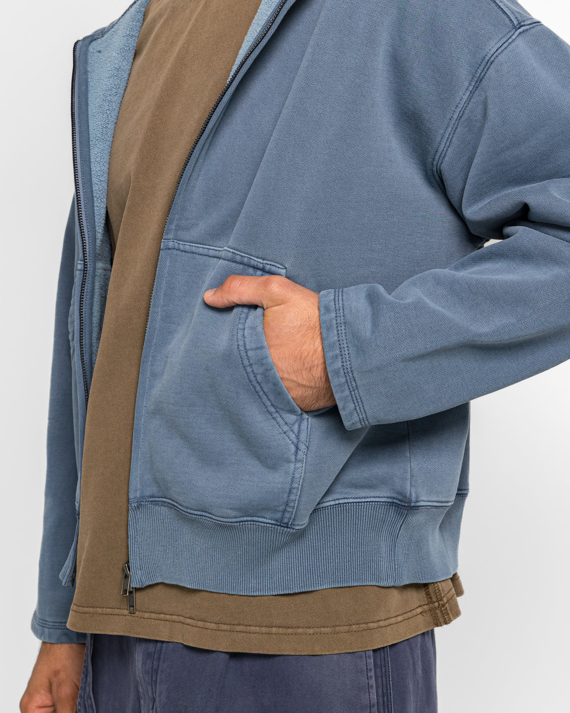 Beach Brains - Tour Zip Hood - Indigo - UP THERE