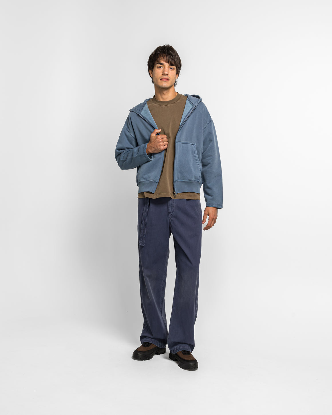 Beach Brains - Tour Zip Hood - Indigo - UP THERE