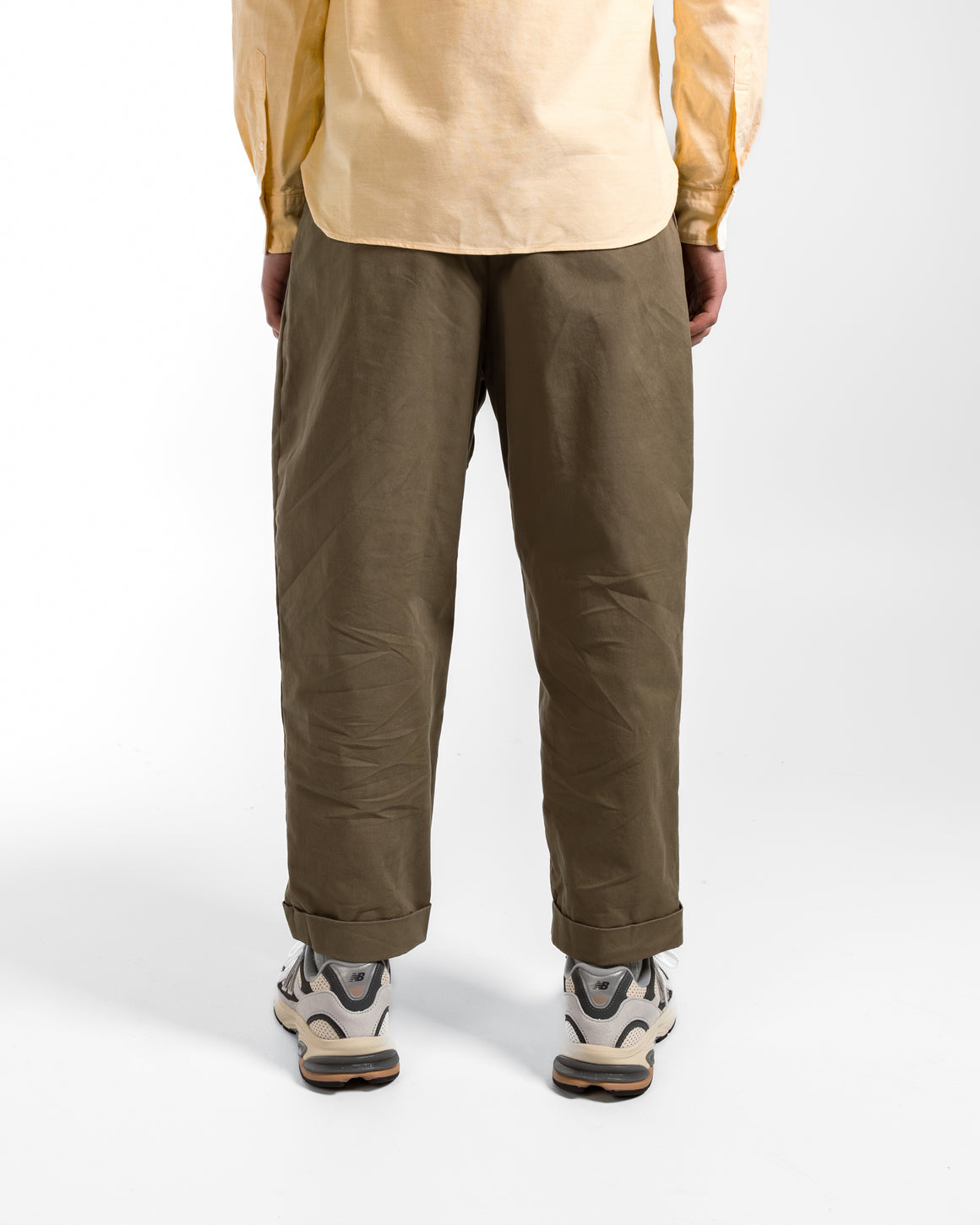 Beams Plus - 2 Pleat Twill Pants - Olive - UP THERE