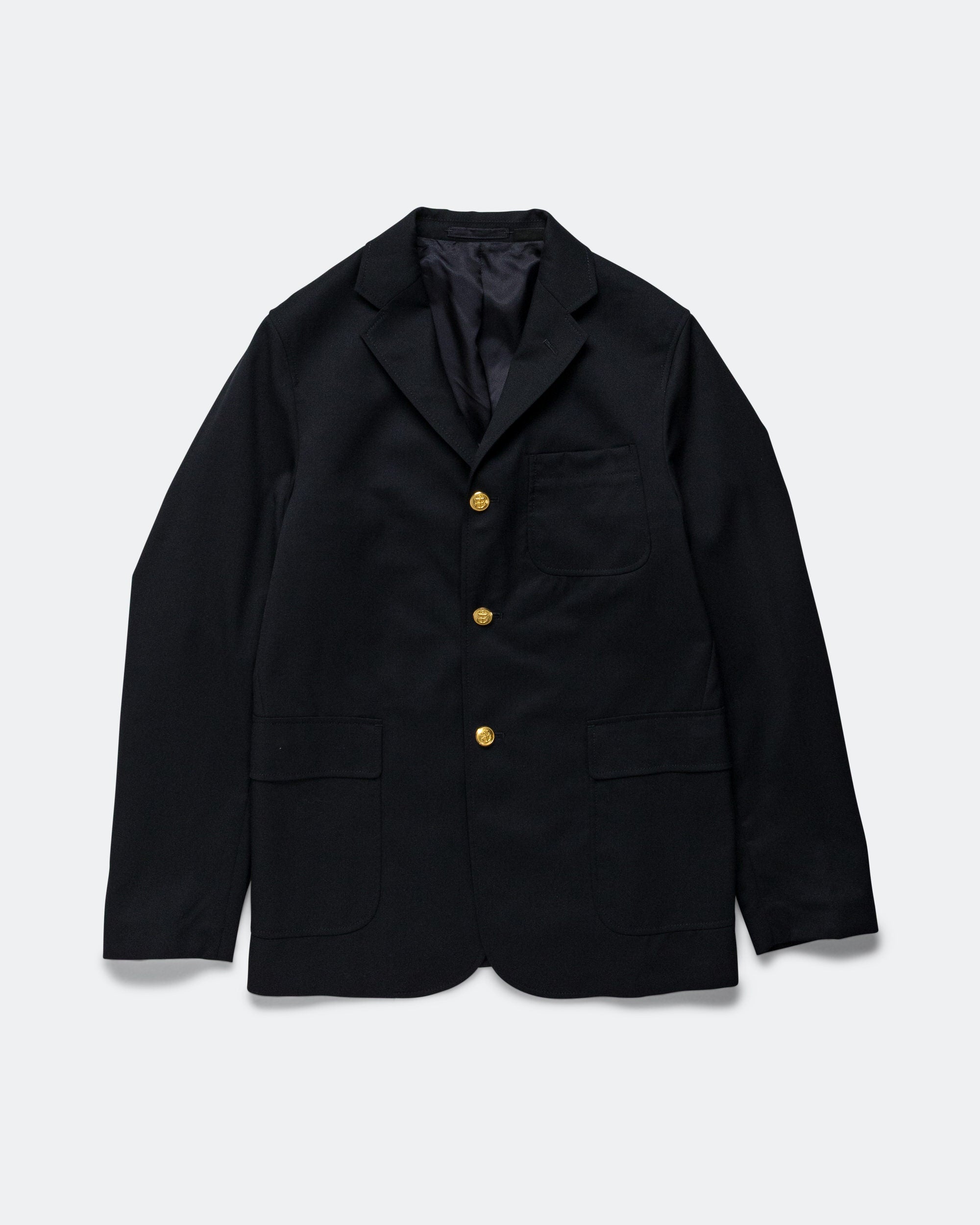 Beams Plus - 3B Blazer Combat Wool - Navy | UP THERE