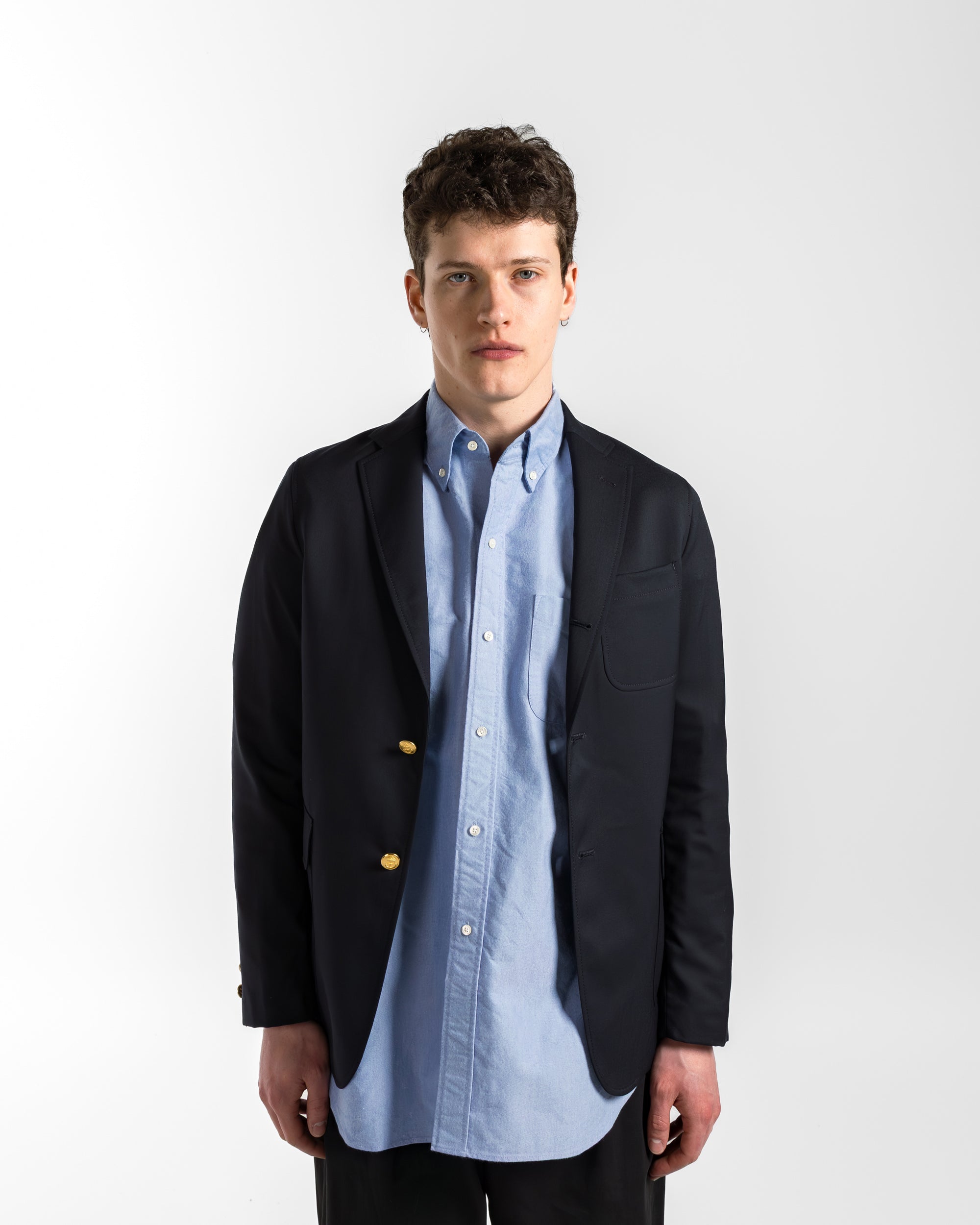 BEAMS PLUS / 3B Blazer Combat Wool サイズM Beams Plus - 3B Blazer Combat Wool - Navy | UP THERE