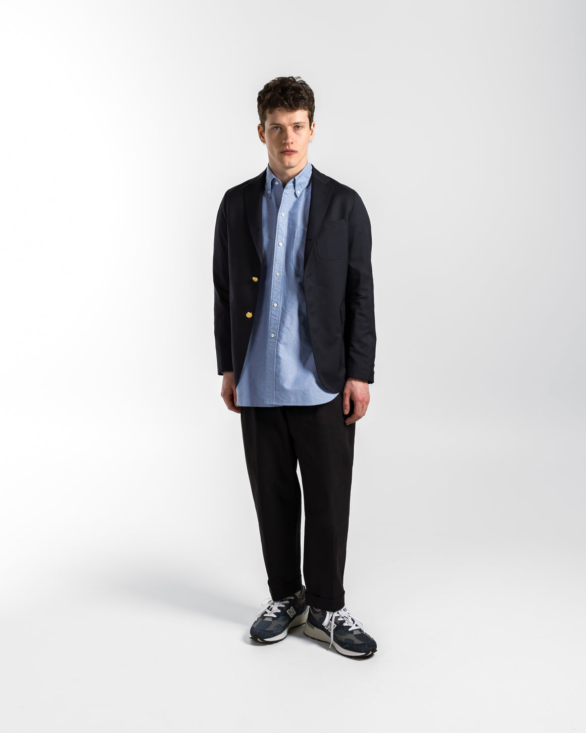 Beams Plus - 3B Blazer Combat Wool - Navy - UP THERE