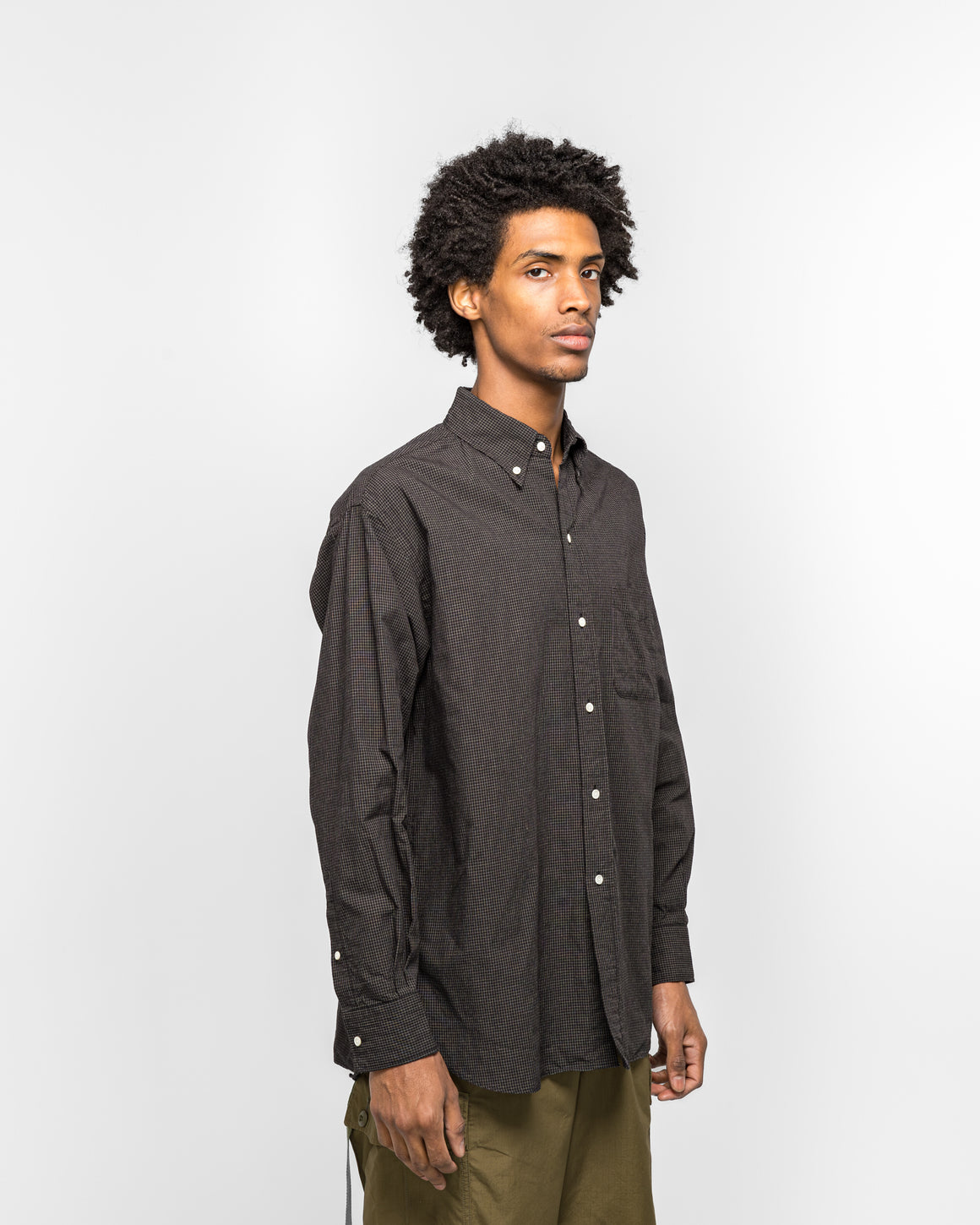 Beams Plus - B.D. Graph Plaid - Black - UP THERE