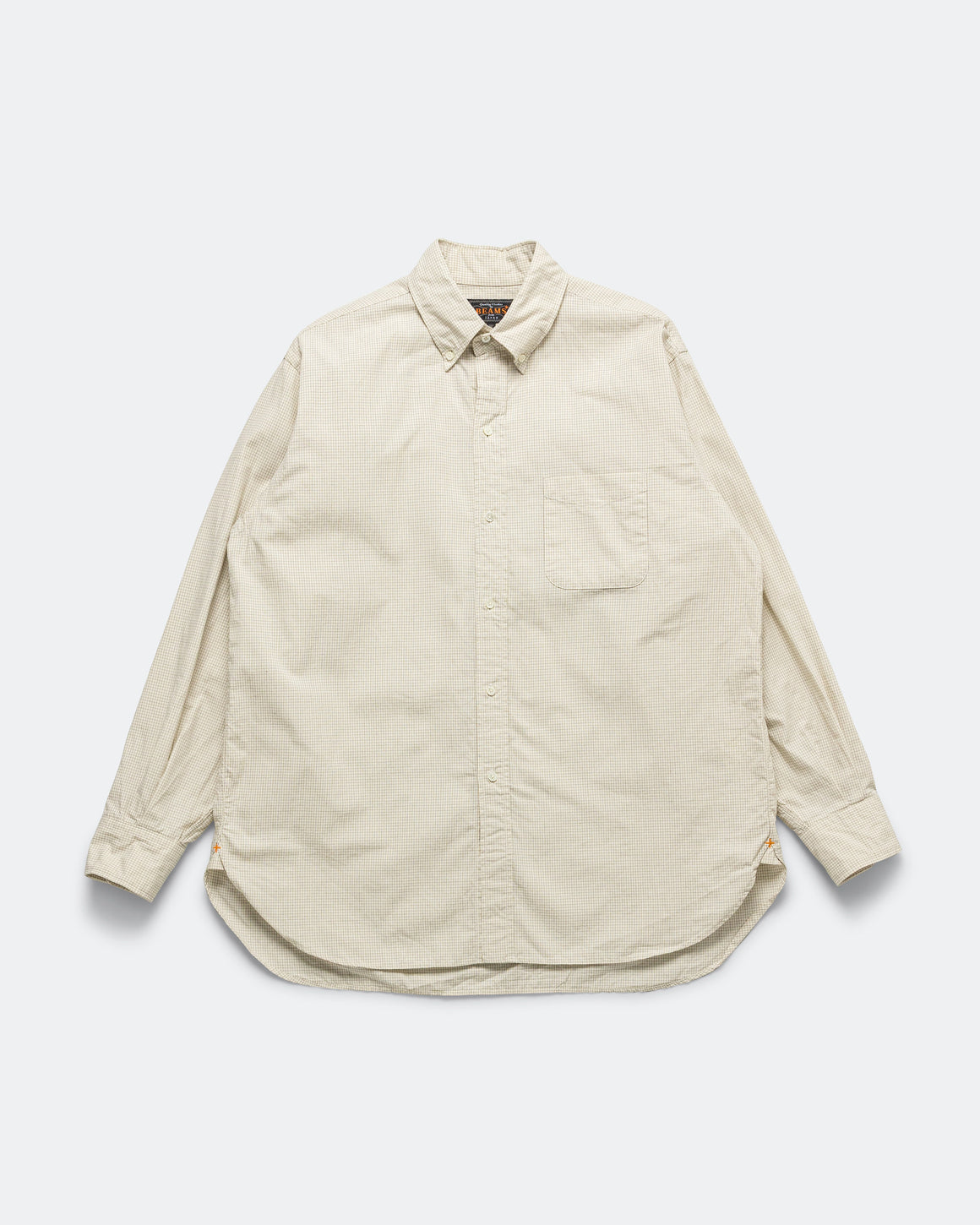 Beams Plus - B.D. Graph Plaid - White - UP THERE