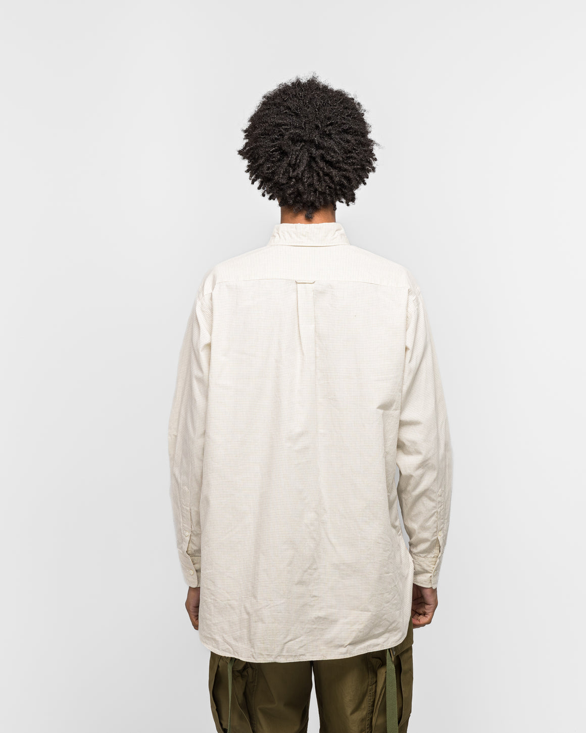 Beams Plus - B.D. Graph Plaid - White - UP THERE