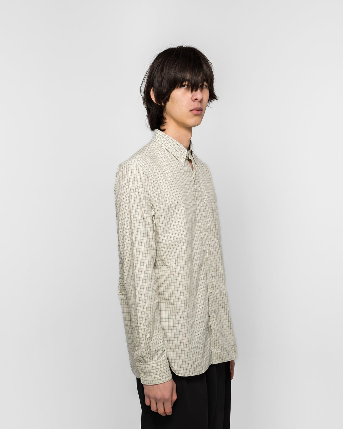 Beams Plus - B.D. Mini Plaid - Green - UP THERE