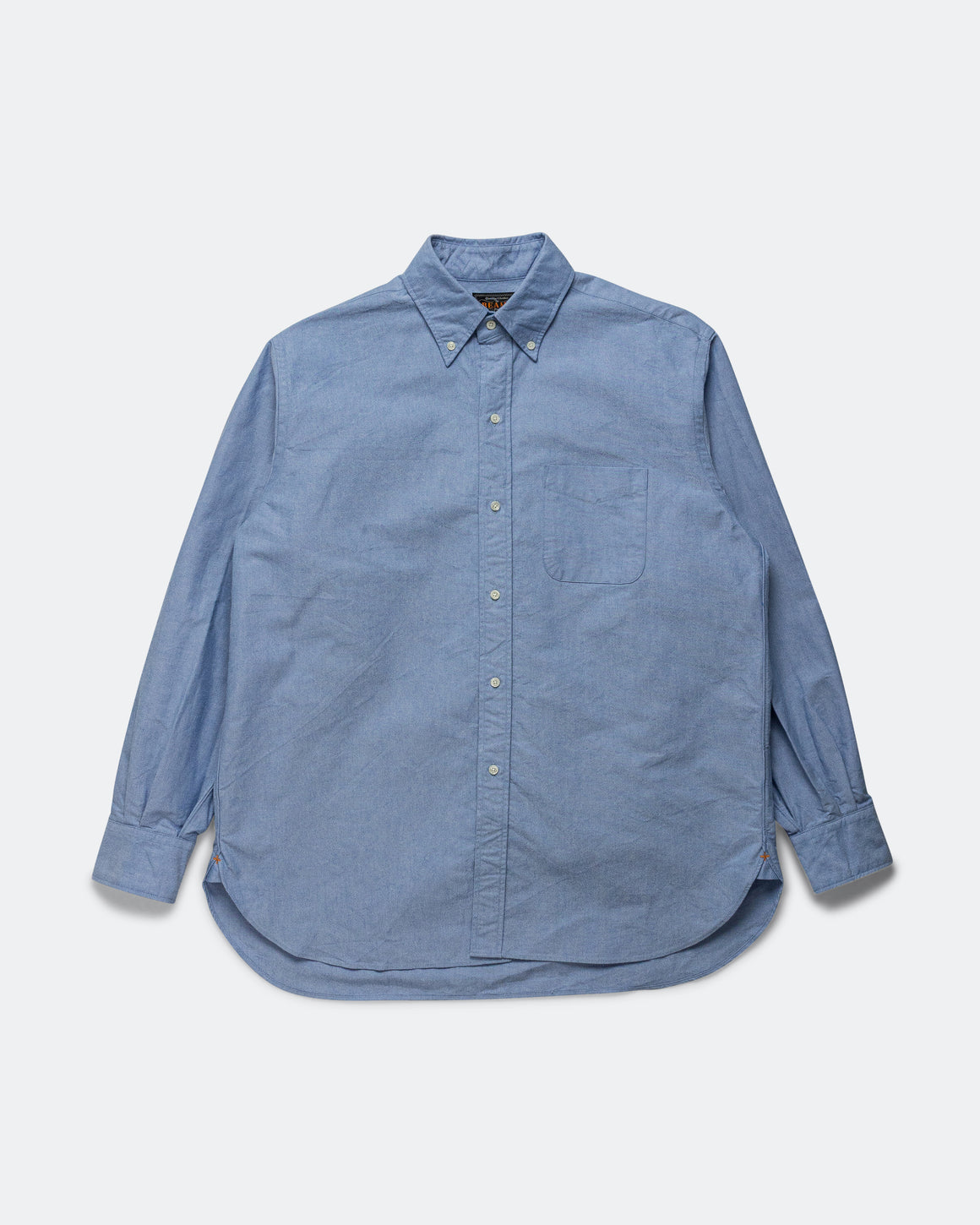 Beams Plus - B.D. American Oxford Classic Fit Shirt - Blue - UP THERE