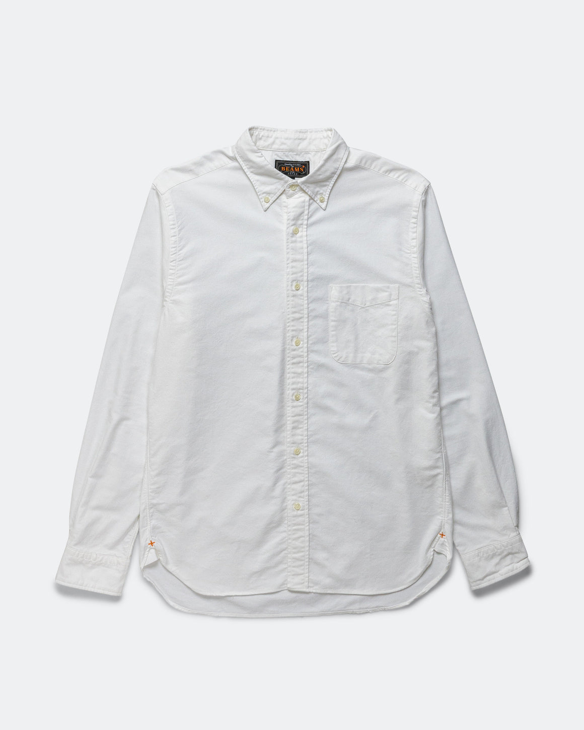 Beams Plus - B.D. American Oxford Classic Fit Shirt - White - UP THERE