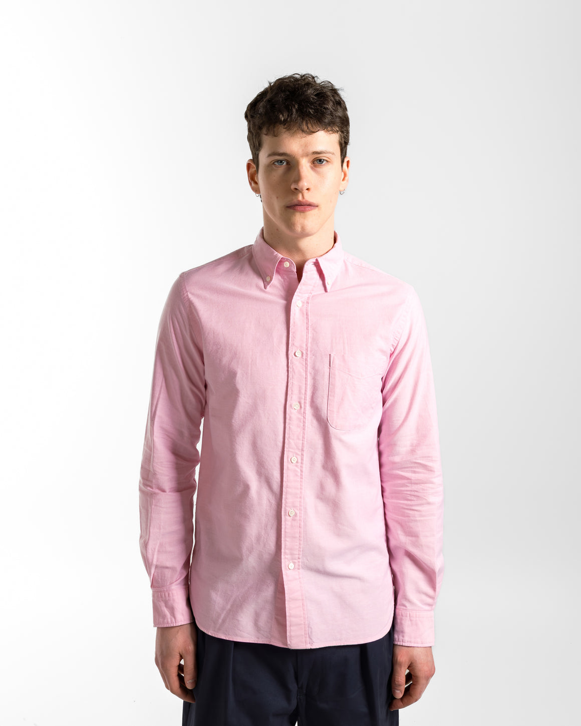 Beams Plus - B.D. Oxford Shirt - Pink - UP THERE